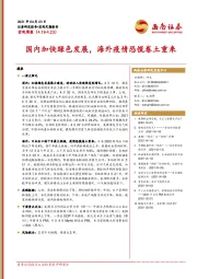 宏观周报：国内加快绿色发展，海外疫情恐慌卷土重来