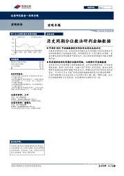 宏观专题：历史同期分位数法研判金融数据