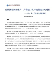 2021年4月进出口数据解读：疫情扰动海外生产，产需缺口支撑我国出口高增长