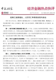 经济金融热点快评2021年第106期（总第542期）：结售汇顺差增加，人民币汇率将保持双向波动