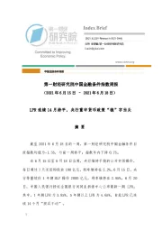 中国金融条件指数周报：LPR连续14月持平，央行重申货币政策“稳”字当头