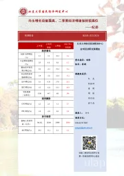 内生增长动能提高，二季度经济增速保持较高位