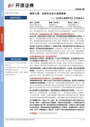 《全球大通胀时代》系列报告六：钢材大涨，折射的全球大通胀脉络