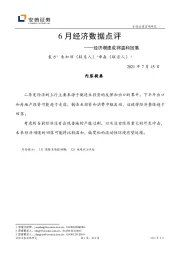 6月经济数据点评：经济增速或将温和回落