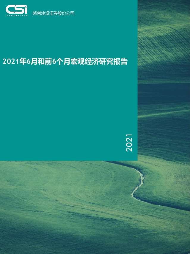 2021年6月和前6个月宏观经济研究报告