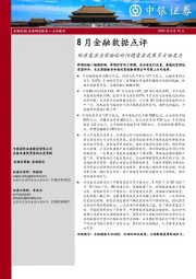 8月金融数据点评：经济复苏当前面临的问题需要政策多方面发力
