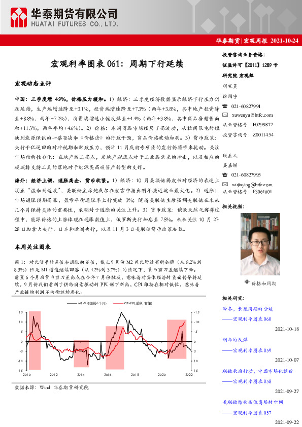 宏观利率图表061：周期下行延续