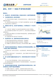 2022年宏观经济展望：虚往，实归