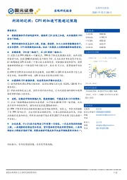 利润的迁徙:CPI的加速可能超过预期