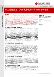 11月金融数据：大规模宽信用仍待2022年一季度