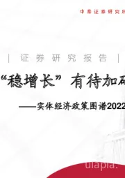 实体经济政策图谱2022年第2期：“稳增长”有待加码
