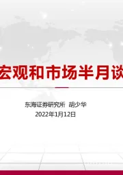 宏观和市场半月谈