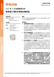 2021年12月金融数据点评：政府部门加杠杆带动社融回温