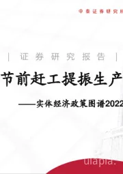 实体经济政策图谱2022年第3期：节前赶工提振生产