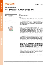 宏观动态跟踪报告：2021年中国经济：从供给冲击到需求收缩