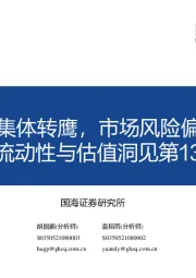 流动性与估值洞见第13期：美联储票委集体转鹰，市场风险偏好逐步回升