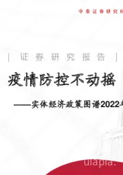 实体经济政策图谱2022年第13期：疫情防控不动摇