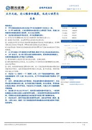 宏观研究报告：从今天起，关心粮食和蔬菜，也关心世界与未来