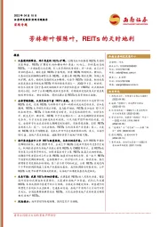 宏观专题：芳林新叶催陈叶，REITs的天时地利