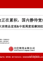 大宗商品宏观&中观周度观察：海外风险正在累积，国内静待宽信用落地