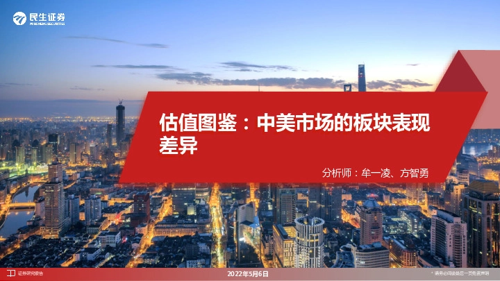 估值图鉴：中美市场的板块表现差异