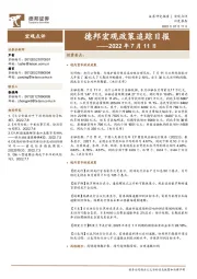 德邦宏观政策追踪日报——2022年7月11日
