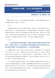 2022年7月MLF操作点评：货币政策处于观察期，7月MLF操作延续等量平价
