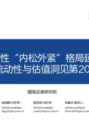 流动性与估值洞见第20期：流动性“内松外紧”格局延续