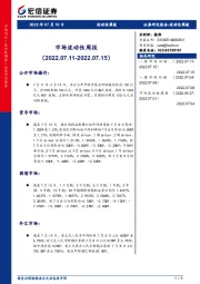 市场流动性周报