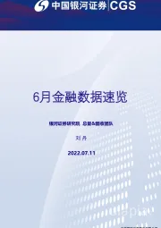 6月金融数据速览