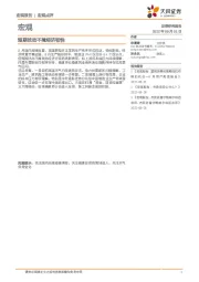 宏观：短期扰动不掩经济韧性
