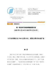 高频数据看宏观：8月各规模企业PMI走势分化，建筑业需求加速扩张