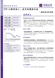 微观流动性周报：ETF大幅净流入，成长延续显分歧