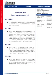 市场流动性周报