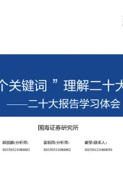 二十大报告学习体会：“八个关键词”理解二十大报告