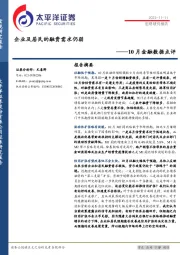 10月金融数据点评：企业及居民的融资需求仍弱