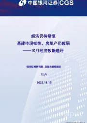 10月经济数据速评：经济仍待修复 基建体现韧性，房地产仍疲弱