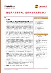 宏观周报：国内第三支箭落地，美国加息放缓箭在弦上