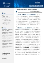 11月进出口数据点评:内外需求疲弱,进出口降幅扩大