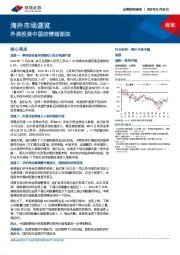 海外市场速览：外资投资中国的情绪渐浓