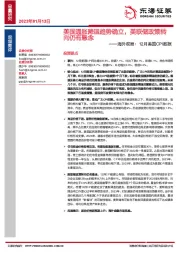 海外观察：12月美国CPI数据-美国通胀降温趋势确立，美联储政策转向仍有悬念