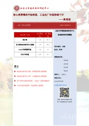 CPI、PPI点评报告：核心消费需求开始恢复，工业出厂价格持续下行