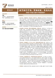 2023节假日海外市场跟踪#1：春节海外市场：紧缩放缓、衰退向浅