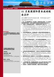 11月美国国际资本流动报告点评：美元调整不改资本回流之势，外资对美元资产风险偏好有所回升