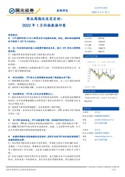 商品周期还没有启动：2023年1月价格数据印象