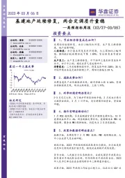 高频指标周报：基建地产延续修复，两会定调质升量稳