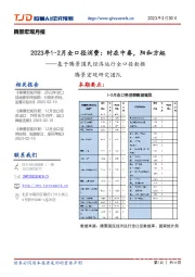 基于腾景国民经济运行全口径数据：2023年1-2月全口径消费：时在中春，阳和方起