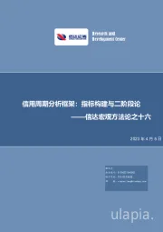 信达宏观方法论之十六：信用周期分析框架：指标构建与二阶段论