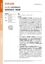 2023年3月物价数据点评：理性看待价格“类通缩”