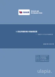 2023年5月经济数据展望：5月经济指标预计将继续回落